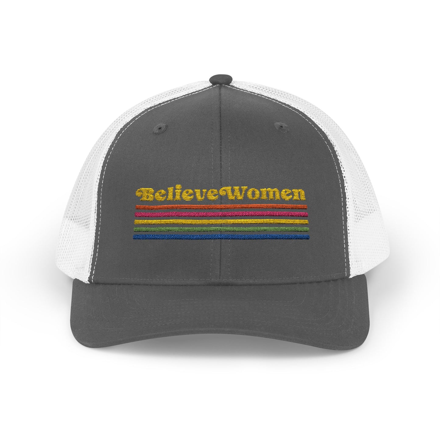 Believe Women Embroidered Trucker Hat