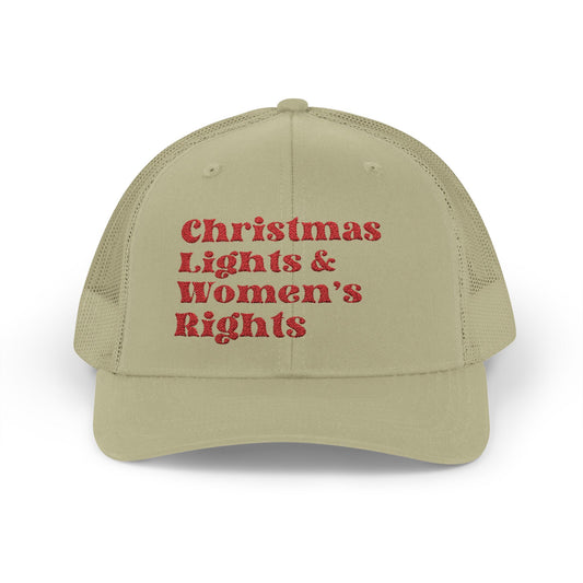 Christmas Lights and Women's Rights Trucker Hat