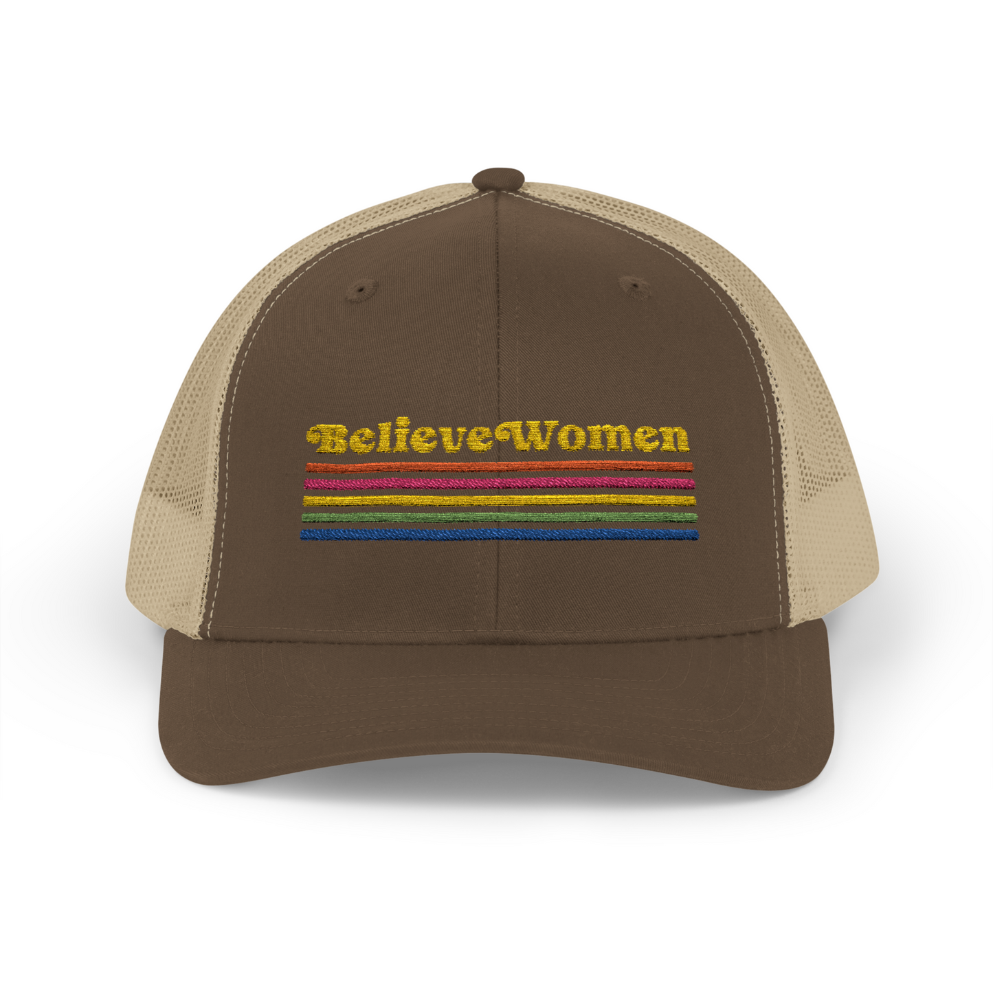 Believe Women Embroidered Trucker Hat