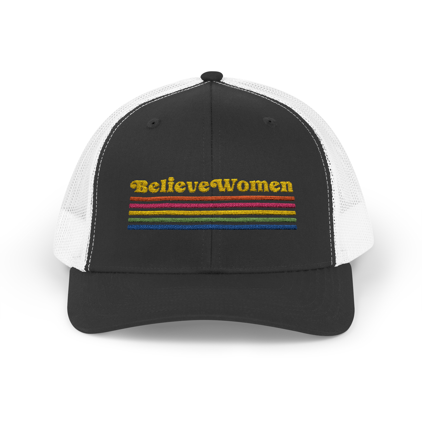 Believe Women Embroidered Trucker Hat