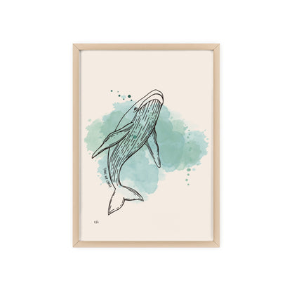 Take Up Space Whale | Framed Wall Art