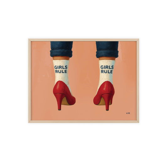Girls Rule | Framed Art Print