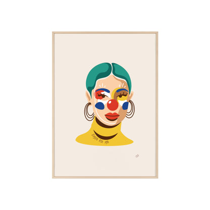 Smile For Me Clown | Framed Wall Art
