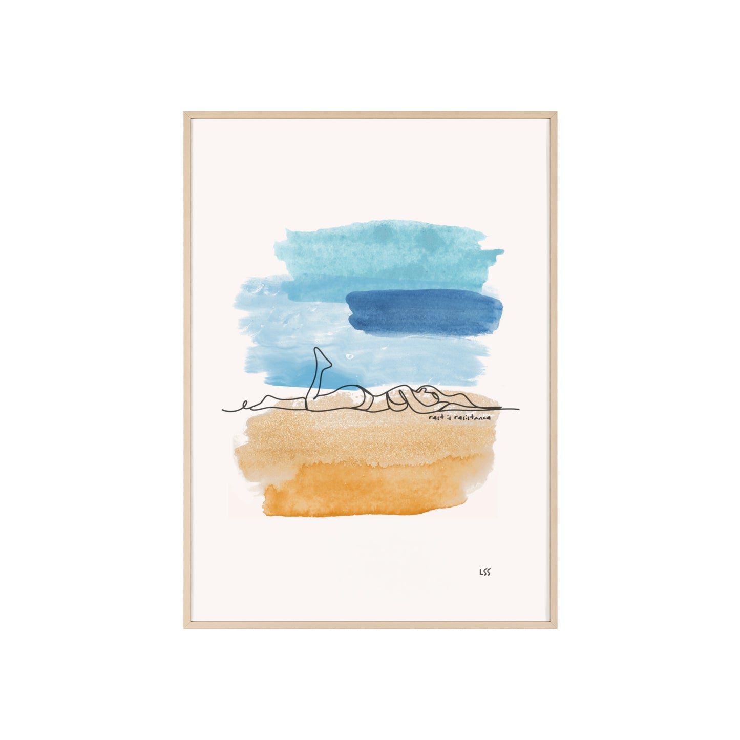 Rest Is Resistance | Framed Wall Art