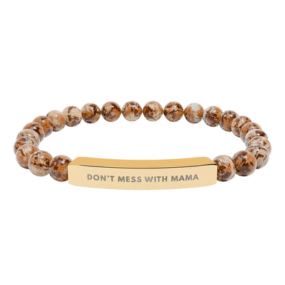 Don't Mess With Mama | 18K Gold-Plated Chakra Stone Bracelet
