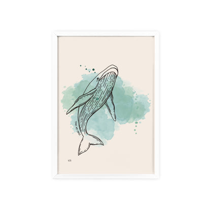Take Up Space Whale | Framed Wall Art