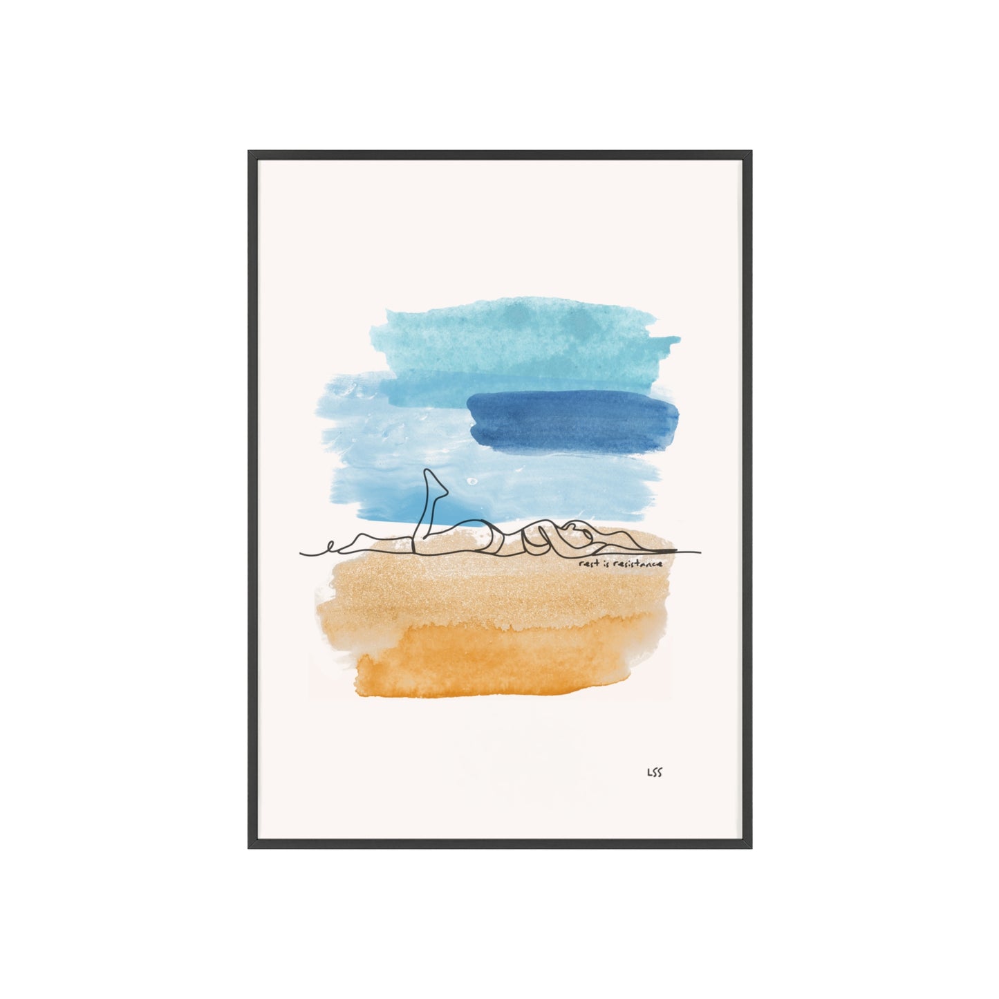 Rest Is Resistance | Framed Wall Art