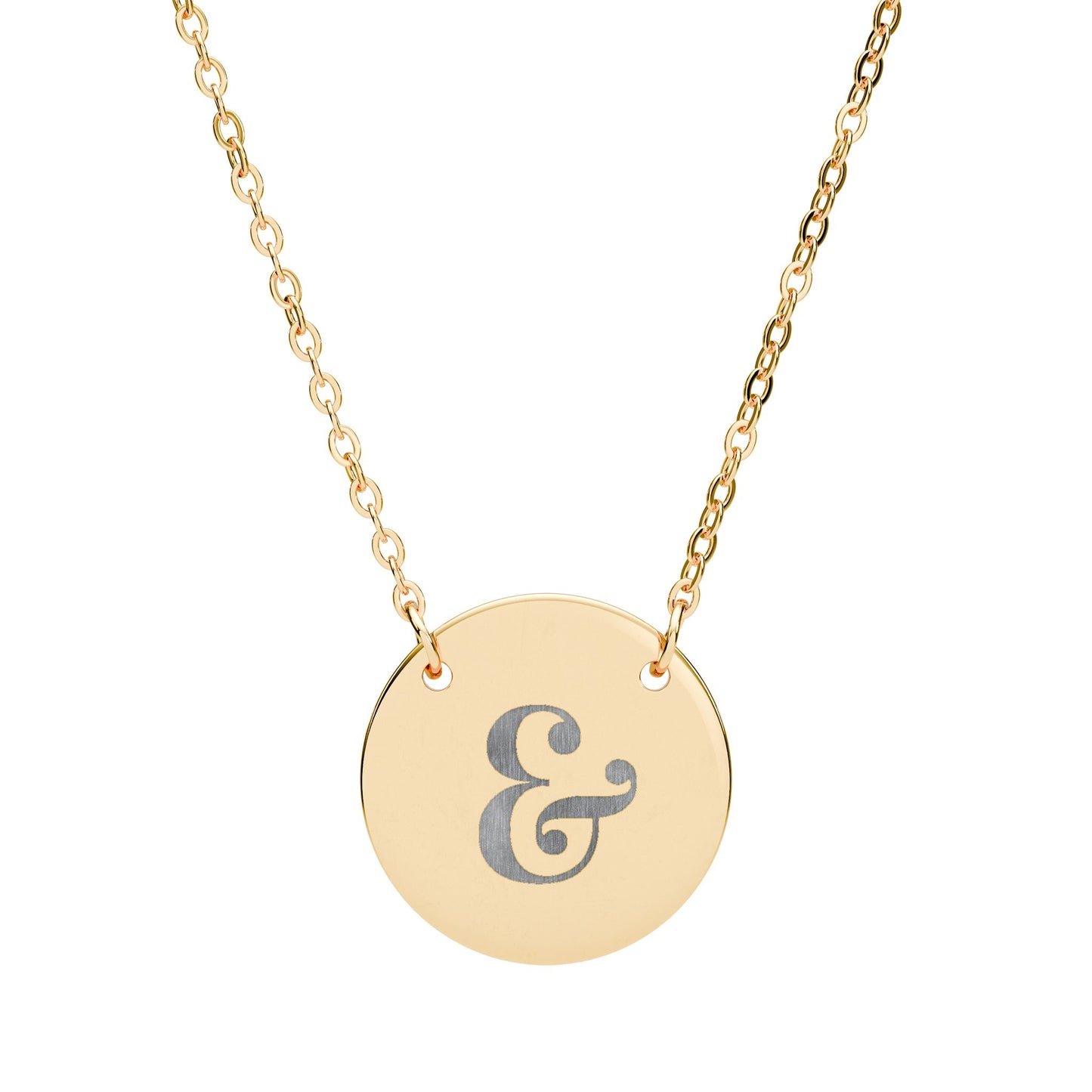 Ampersand | 18K Gold-Plated Circle Pendant Necklace