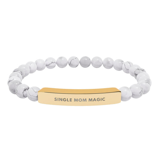 Single Mom Magic | 18K Gold-Plated Chakra Stone Bracelet