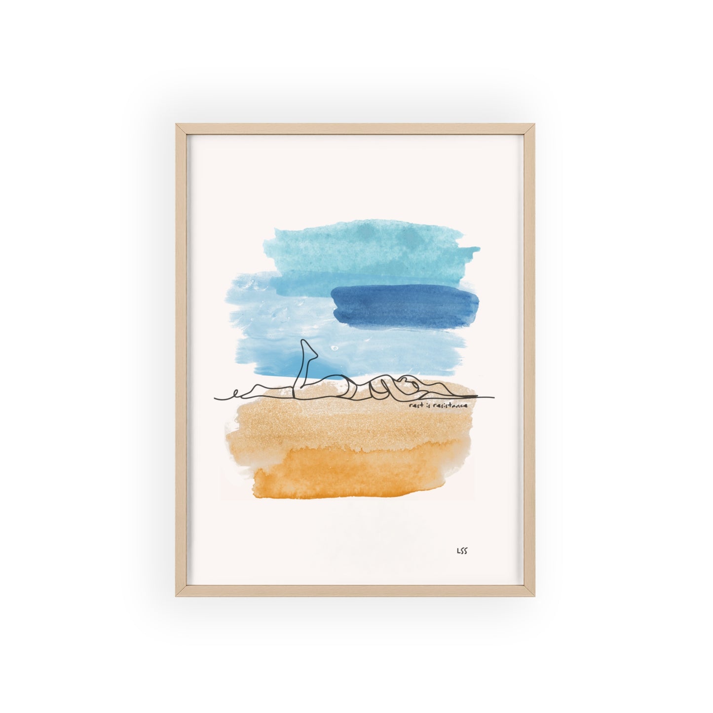 Rest Is Resistance | Framed Wall Art