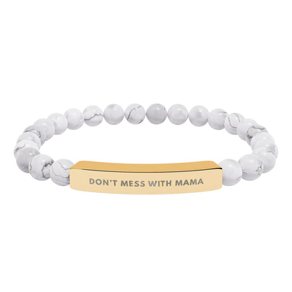 Don't Mess With Mama | 18K Gold-Plated Chakra Stone Bracelet