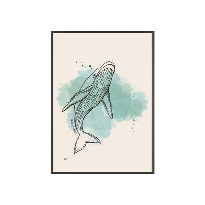 Take Up Space Whale | Framed Wall Art