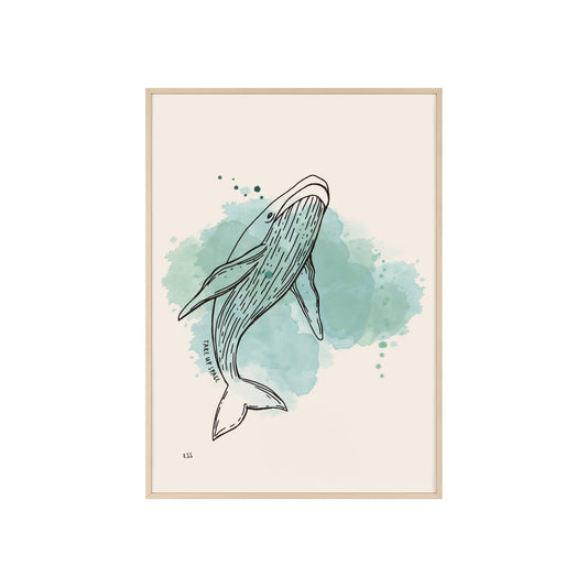 Take Up Space Whale | Framed Wall Art