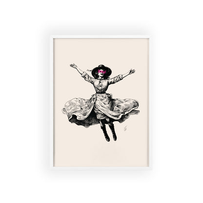 Masked Vigilante Vintage Woman 2 | Framed Wall Art