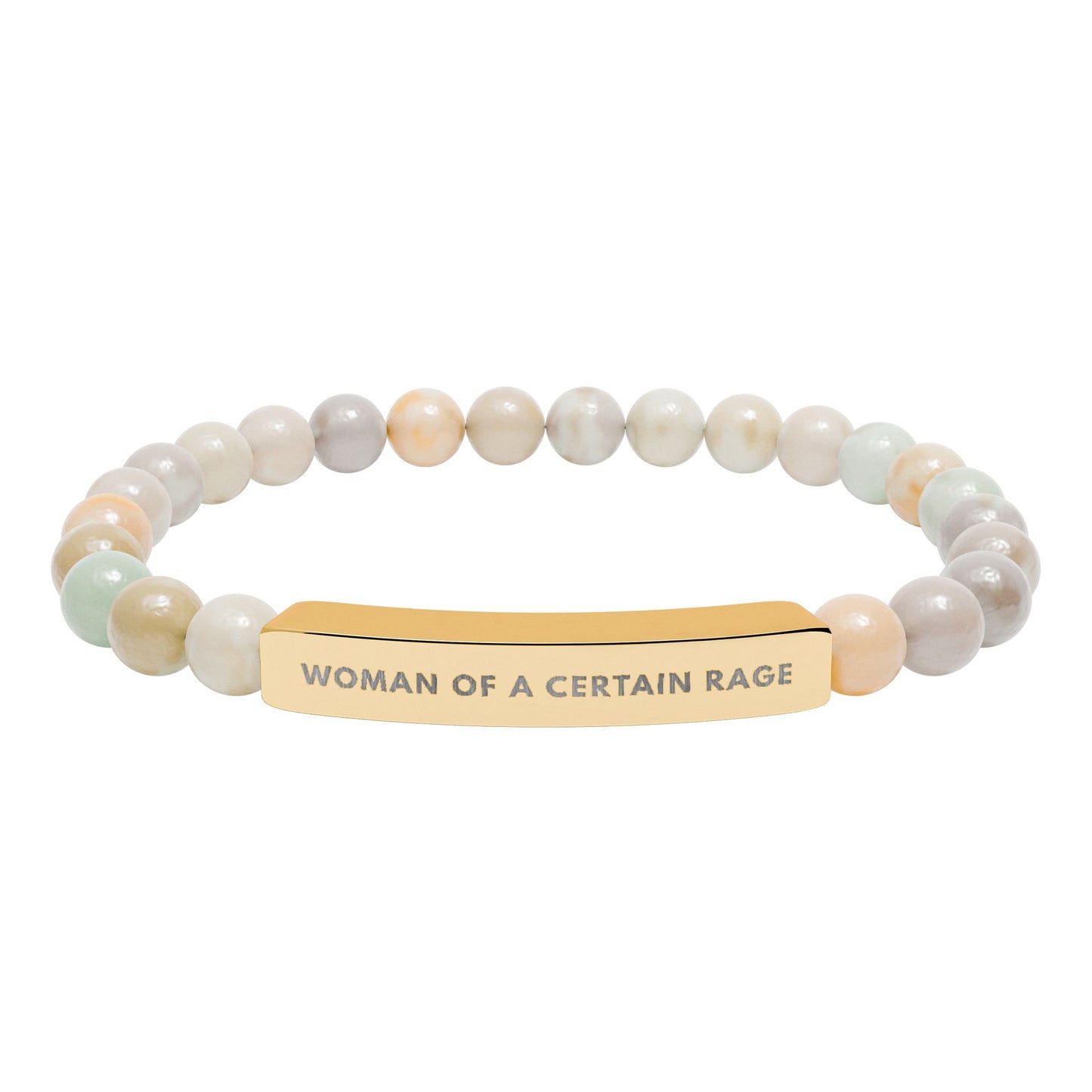 Woman Of A Certain Rage | 18K Gold-Plated Chakra Stone Bracelet