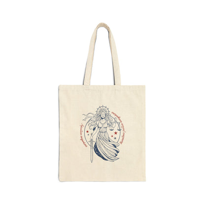 Injustice Anywhere Threatens Justice Everywhere | Reusable Cotton Canvas Tote Bag