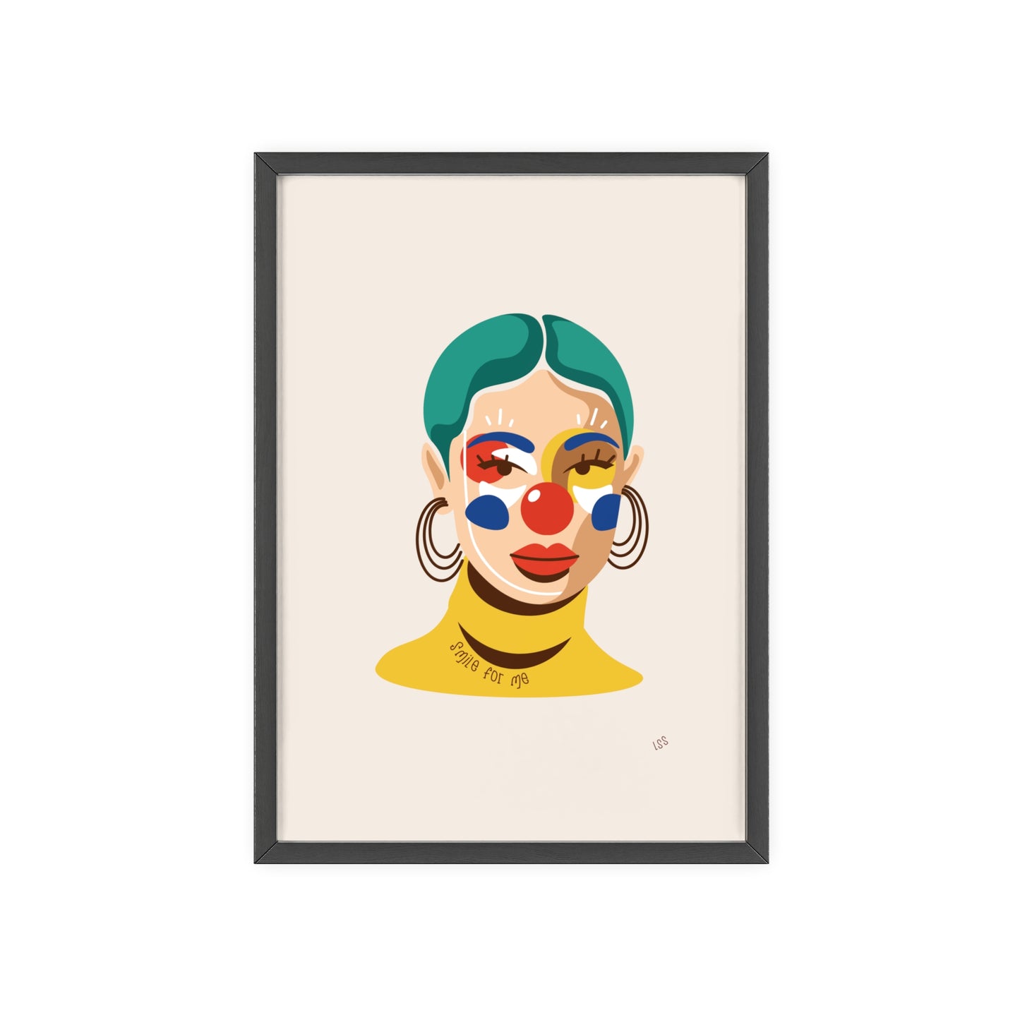 Smile For Me Clown | Framed Wall Art