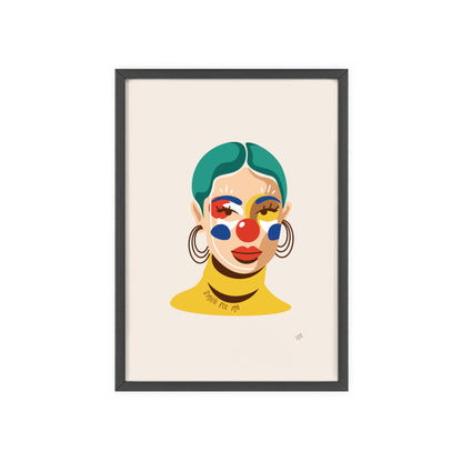 Smile For Me Clown | Framed Wall Art