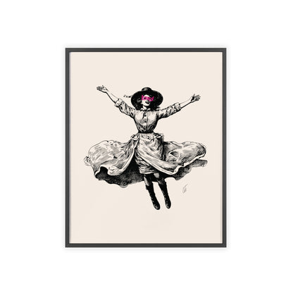 Masked Vigilante Vintage Woman 2 | Framed Wall Art