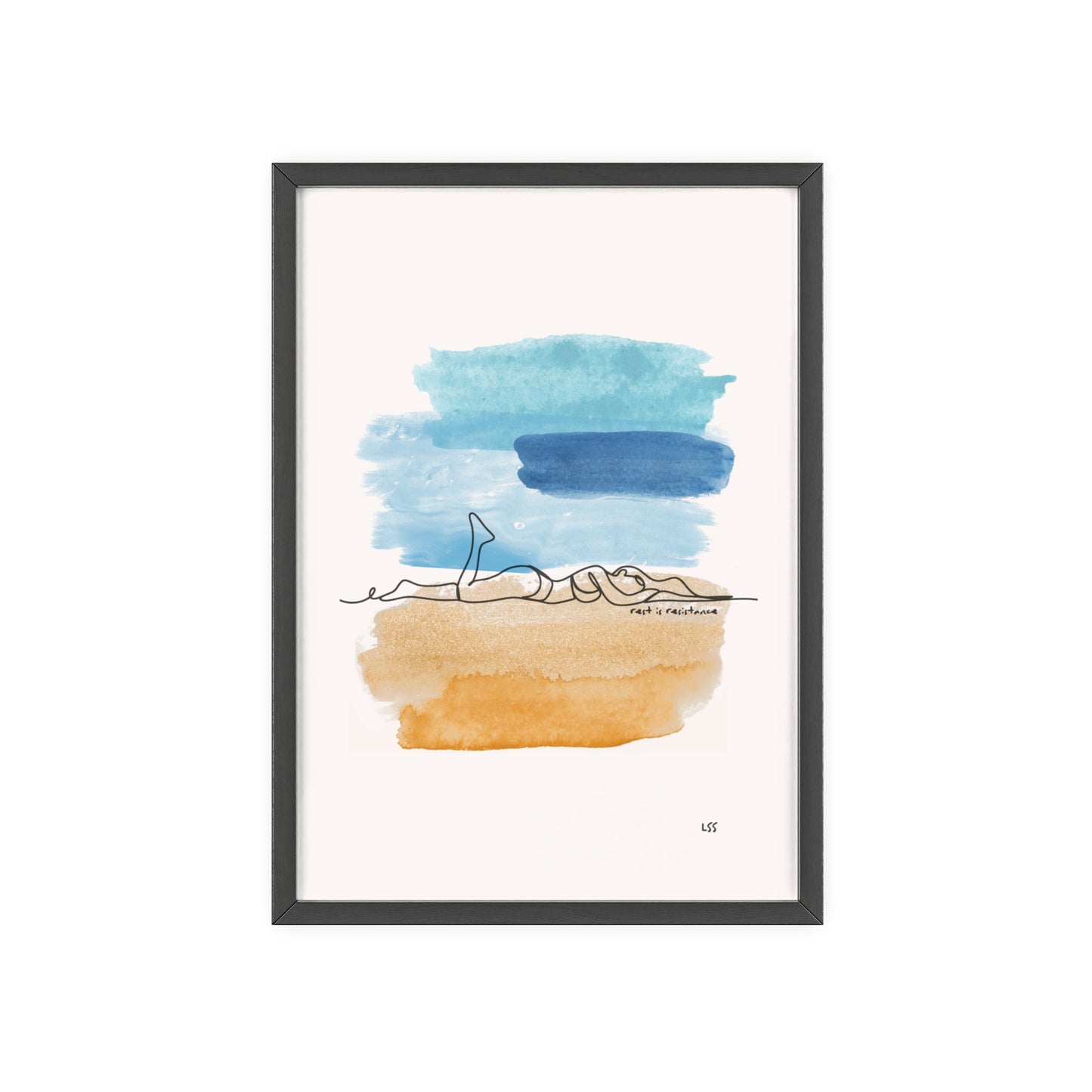 Rest Is Resistance | Framed Wall Art