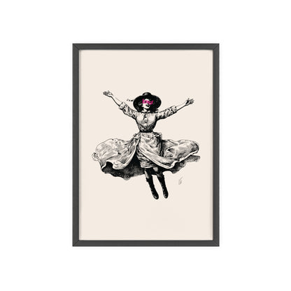Masked Vigilante Vintage Woman 2 | Framed Wall Art
