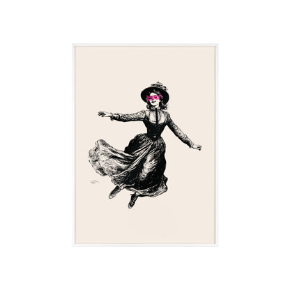 Masked Vigilante Vintage Woman 1 | Framed Wall Art
