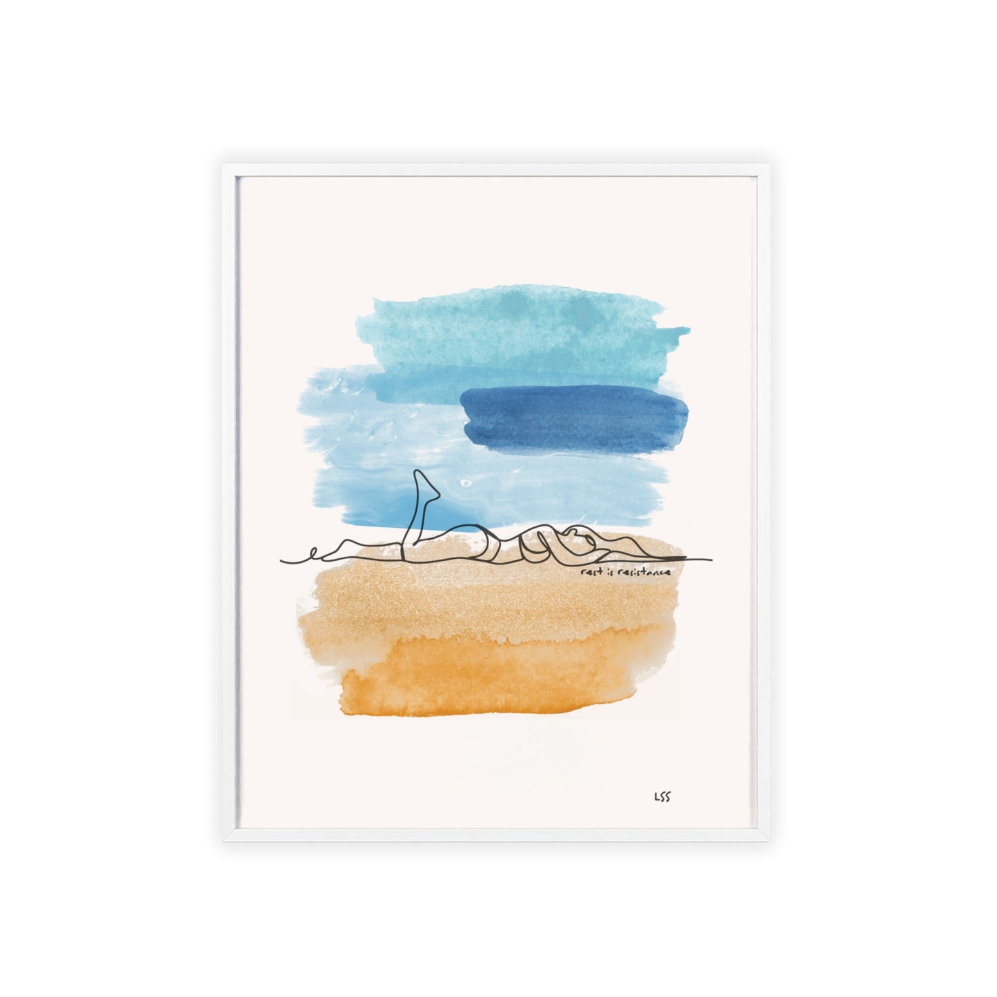 Rest Is Resistance | Framed Wall Art
