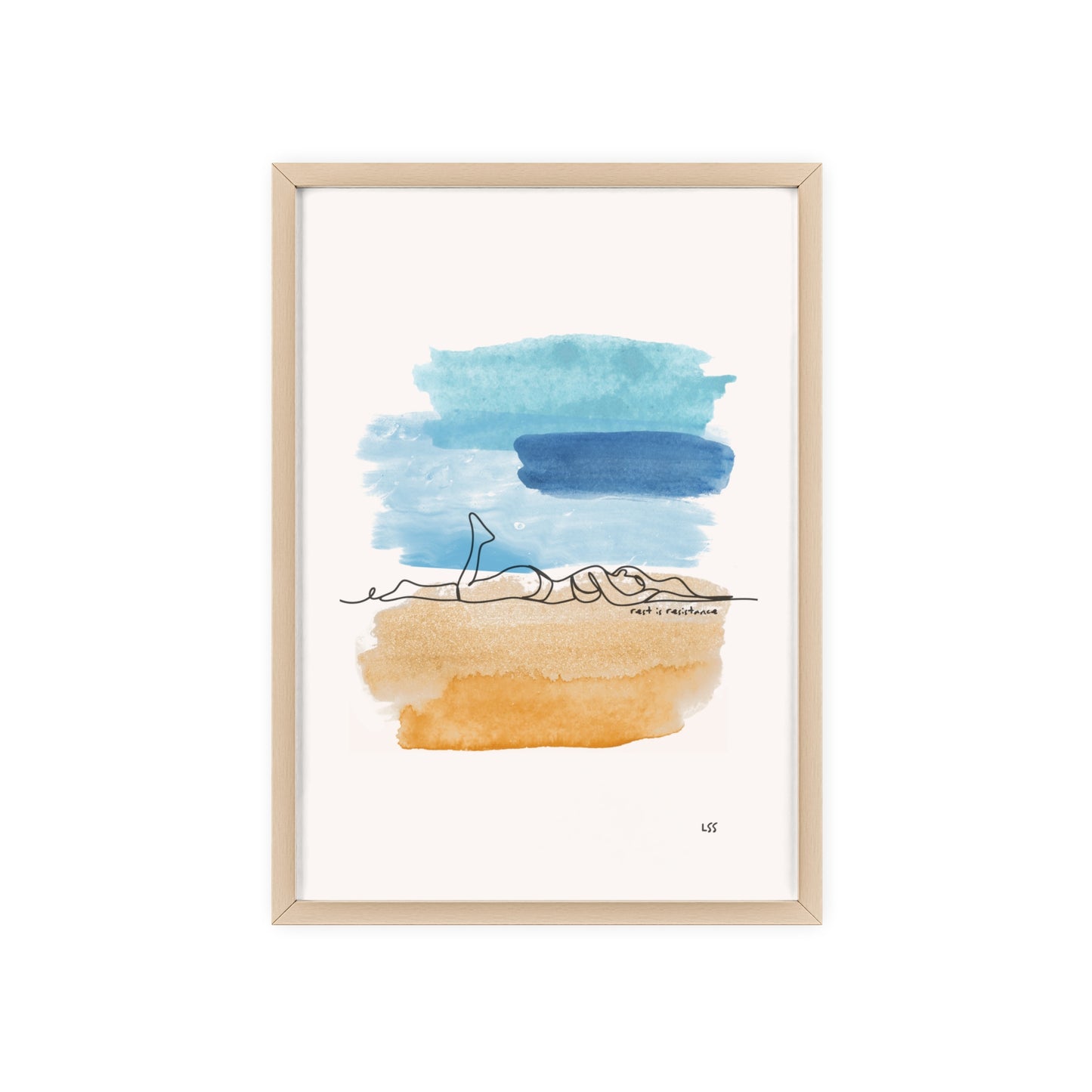 Rest Is Resistance | Framed Wall Art