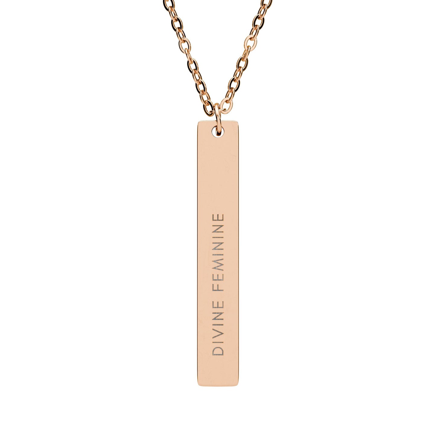 Divine Feminine | 18K Gold-Plated Vertical Bar Necklace
