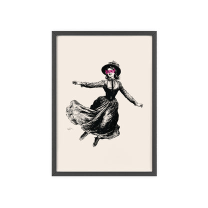 Masked Vigilante Vintage Woman 1 | Framed Wall Art