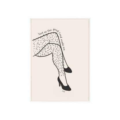 Hairy Legs And Heels | Framed Wall Art
