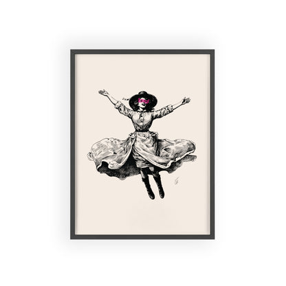 Masked Vigilante Vintage Woman 2 | Framed Wall Art