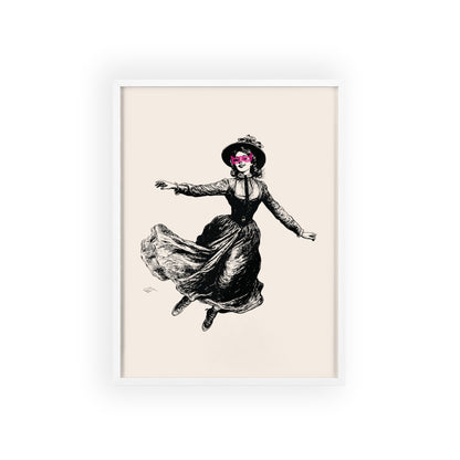Masked Vigilante Vintage Woman 1 | Framed Wall Art