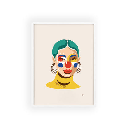 Smile For Me Clown | Framed Wall Art