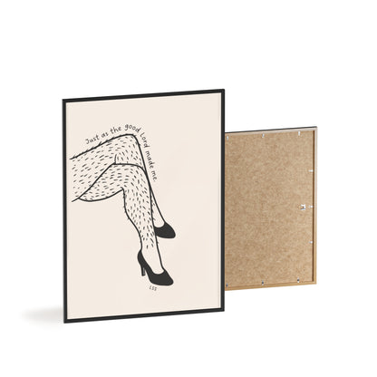 Hairy Legs And Heels | Framed Wall Art