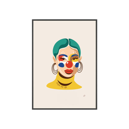 Smile For Me Clown | Framed Wall Art