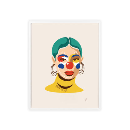 Smile For Me Clown | Framed Wall Art