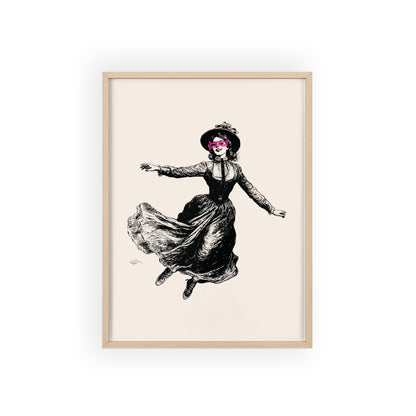 Masked Vigilante Vintage Woman 1 | Framed Wall Art