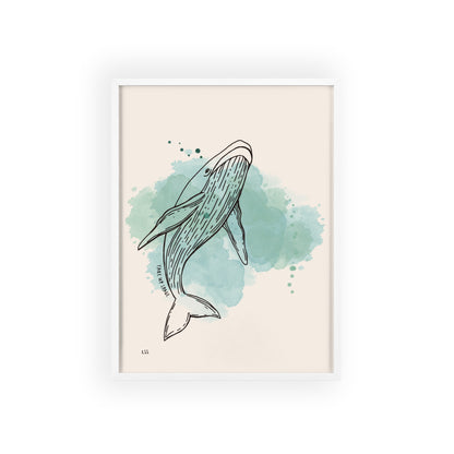 Take Up Space Whale | Framed Wall Art