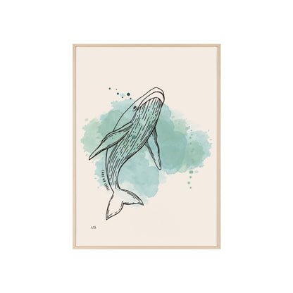 Take Up Space Whale | Framed Wall Art
