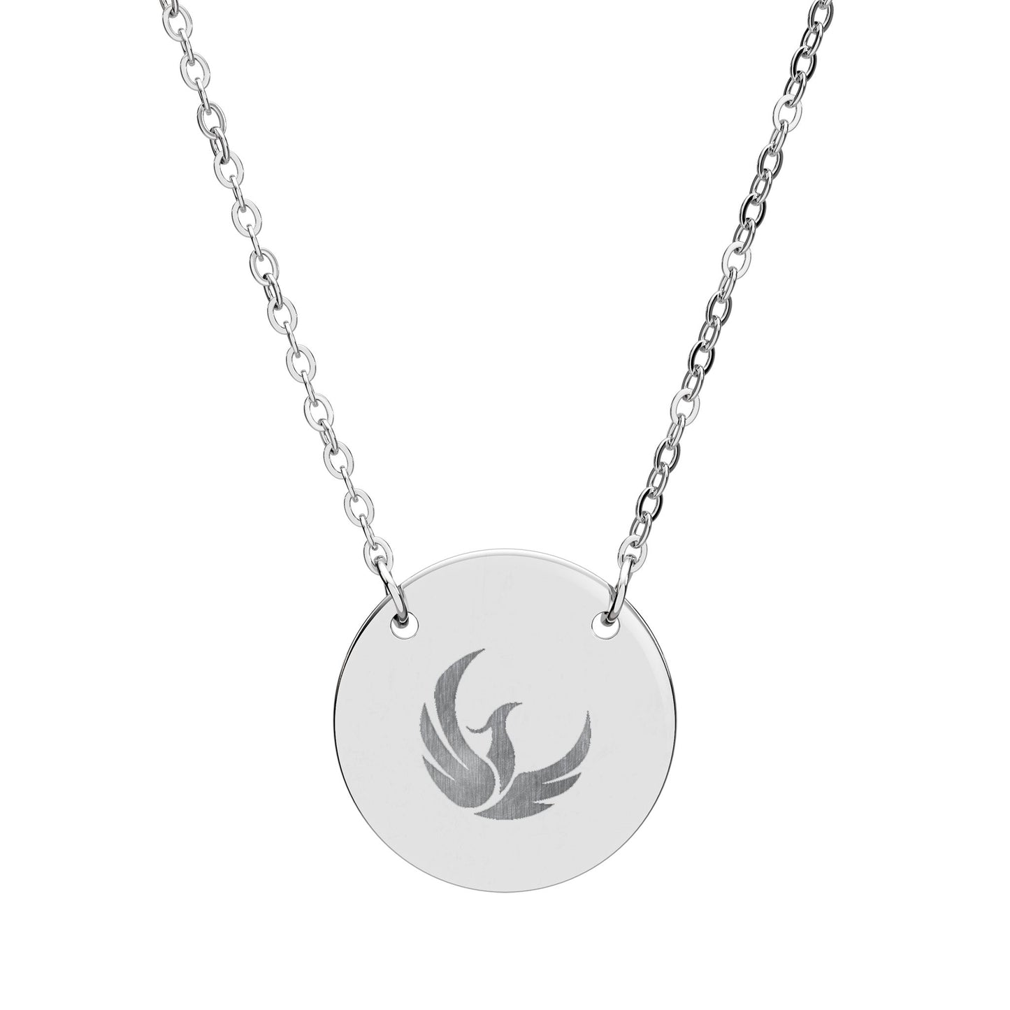 Rising Phoenix | 18K Gold-Plated Circle Pendant Necklace