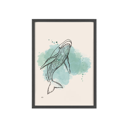 Take Up Space Whale | Framed Wall Art