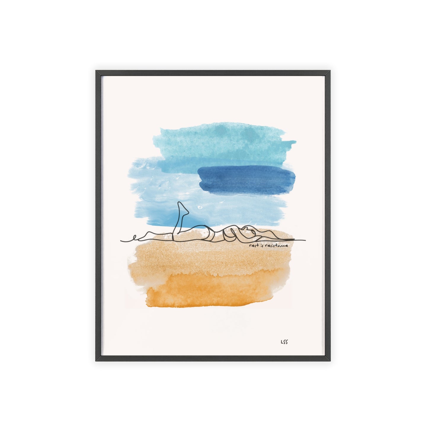 Rest Is Resistance | Framed Wall Art