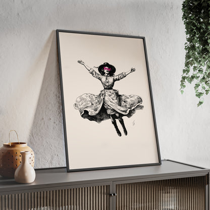 Masked Vigilante Vintage Woman 2 | Framed Wall Art