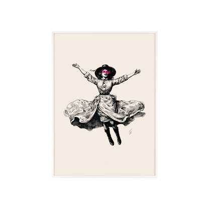 Masked Vigilante Vintage Woman 2 | Framed Wall Art