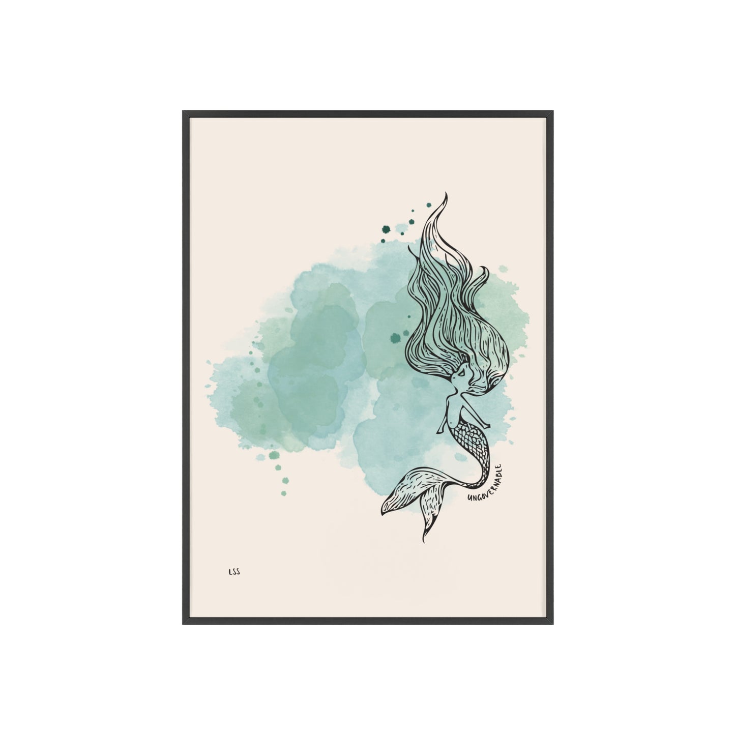 Ungovernable Mermaid | Framed Wall Art