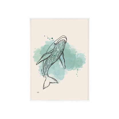 Take Up Space Whale | Framed Wall Art