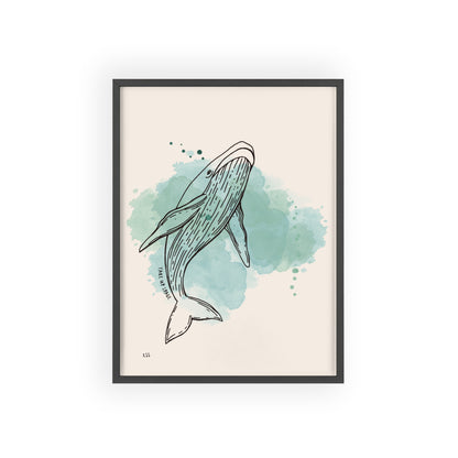 Take Up Space Whale | Framed Wall Art