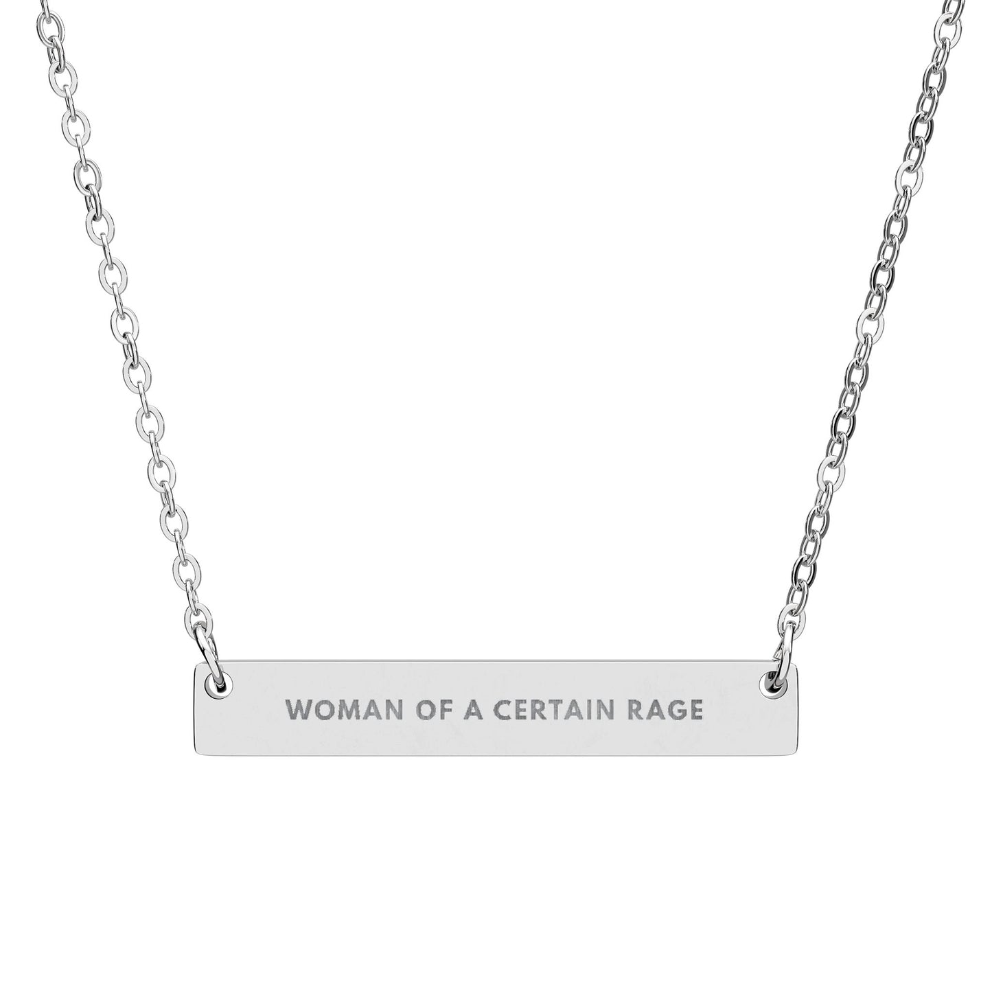 Woman Of A Certain Rage | 18K Gold-Plated Horizontal Bar Necklace
