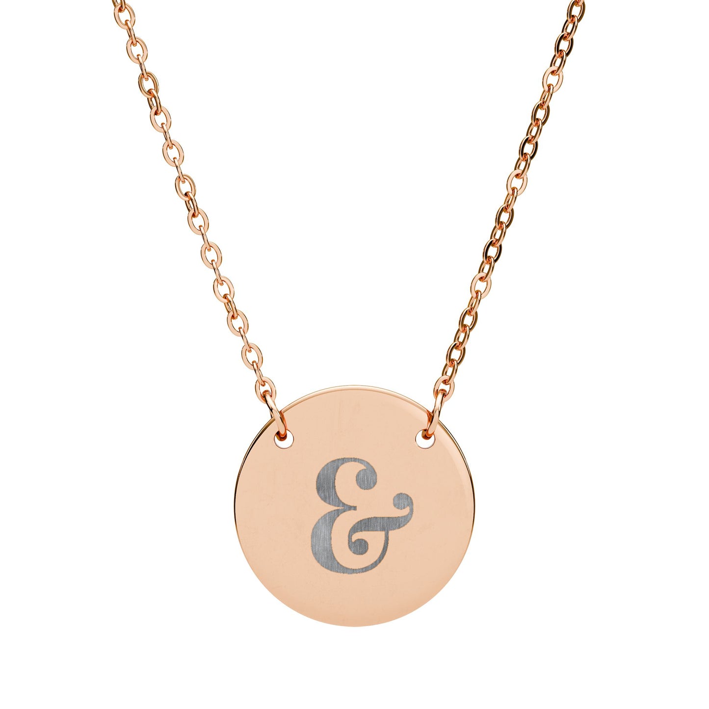 Ampersand | 18K Gold-Plated Circle Pendant Necklace